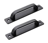 Poignée de porte d'armoire en forme d'arc, poignée de porte de grange, poignées de porte d'armoire, poignée de porte coulissante, poignée montée en surface, poignées de placard de cuisine, 2 pièces (d