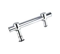 Poignée de porte de douche, barre d'appui à distance de trou réglable pour porte en verre de salle de bain, poignée de porte latérale simple avec accessoires porte-serviettes - Acier inoxydable ( Size