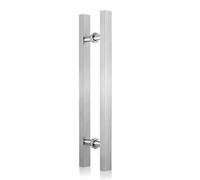 Poignée de porte de douche, barre d'appui pour porte en verre de salle de bain, barre porte-serviettes - Argent, distance réglable entre les trous de 200 mm à 900 mm, durable et élégante pour une