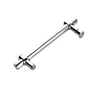 Poignée de porte de douche en acier inoxydable, barre d'appui réglable pour porte en verre de salle de bain, ensembles de poignées de porte de finition polie pour porte latérale simple de remplacement