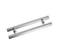 Poignée de porte de douche en acier inoxydable de 50 cm à 150 cm en forme de H pour portes battantes coulissantes, idéale pour les centres commerciaux, les bureaux et les salles de douche (couleur