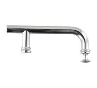 Poignée de porte de douche en acier inoxydable finition chromée Distance entre les trous 145 mm Convient pour les portes de cabine de douche