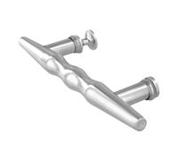 Poignée de porte de douche en acier inoxydable finition chromée pour cabine de douche avec boulon de fixation et longueur de 245 mm pour une utilisation fiable dans la salle de bain