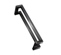 Poignée de porte de douche en acier inoxydable noir pour salle de bain, bureau et centres commerciaux (Pas : 1200 mm)