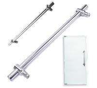 Poignée de porte de douche en verre, poignée porte douche, verre coulissant réglable avec barre à serviettes simple, remplacement en alliage d'aluminium pour salle bain