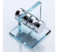 Poignée de porte de douche fabriquée en alliage d'aluminium léger mais chromé pour les installations de porte en verre d'intérieur