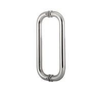 Poignée De Porte De Douche,poignée En Acier Inoxydable 201,rampe De Porte Coulissante De Salle De Bain En Forme De O,for Porte De Douche De Magasin De Bureau(Color 1,Hole Spacing 300mm)