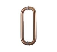 Poignée De Porte De Douche,poignée En Acier Inoxydable 201,rampe De Porte Coulissante De Salle De Bain En Forme De O,for Porte De Douche De Magasin De Bureau(Color 6,Hole Spacing 300mm)