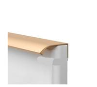 Poignée de porte de garde-robe étendue en alliage d'aluminium, coque de bord de carte, poignée d'armoire à tiroirs, 32 larges espaces de porte, poignée invisible(2779 192 total length 250mm gold)