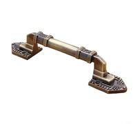 Poignée de porte de grange en alliage d'aluminium bronze, poignées d'armoire rétro pour placard, tiroir de commode et portes coulissantes en bois, kit de quincaillerie d'intérieur vintage (vert