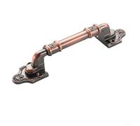 Poignée de porte de style européen pour mobilier de maison et de bureau | Finition bronze antique | Surfaces résistantes à la corrosion | Convient aux armoires, tiroirs, armoires (bronze rouge, taille