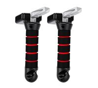 Poignée de Porte de Voiture 4 en 1, Assistance Multifonctionnelle avec Lumière LED, Support Ergonomique pour Personnes âgées et Personnes âgées, Mousse de Caoutchouc ABS, 2 Unités (rouge)