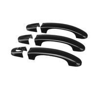 PoignéE De Porte De Voiture 6/7 / 9pc En avant de voiture abdos Carbon Gloss 3/4 Handle Covers Handles Fit Utilisation for Vw Transporteur T5 2003-2015 T6 2016 Caddy for Vans Sticker(6pcs Gloss black)