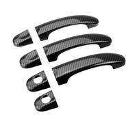 PoignéE De Porte De Voiture 6/7 / 9pc En avant de voiture abdos Carbon Gloss 3/4 Handle Covers Handles Fit Utilisation for Vw Transporteur T5 2003-2015 T6 2016 Caddy for Vans Sticker(7pcs Carbon)