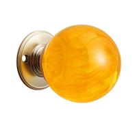 Poignée de porte décorative polyvalente en résine, boules de cristal trouble pour chambre à coucher, salon, installation confortable, facile à installer, adaptée à l'âge