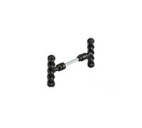 Poignée de porte d'entrée Bouton double fer torsadé carré 6 mm x 80 mm 1 portée 6800 Thirard