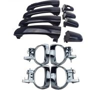 Poignée de porte d'entrée Poignée de porte extérieure pour Chevrolet HHR 2006-2011 pour Avant Arrière Gauche Droite Extérieur(Inside Outside 8PCS)