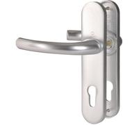 Poignée de porte d'entrée - Tokyo - Hoppe Et Cie - Gris argent - Clé I - 165 mm