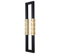 Poignée de porte double face en métal, en forme de O pour une installation facile, idéale pour les portes d'entrée industrielles de maison, d'hôtel