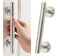 Poignée de porte en acier inoxydable pour grange, armoire, portes coulissantes et portes de garage | Double tirette réglable en fer avec finition brossée | avec