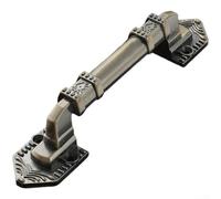 Poignée de porte en alliage d'aluminium avec identité visuelle antique européenne pour montage exposé sur portes coulissantes, armoires, tiroirs et armoires (milieu et vert)