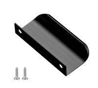 Poignée de porte en alliage d'aluminium certainement voici le titre du produit à mettre aux enchères Surface polie inoxydable bord arrondi armoire à doigts armoires cachées noir 8 cm