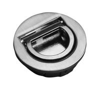 Poignée de porte en alliage de zinc for tiroir de garde-robe, bouton de porte encastré invisible, poinçonné, adapté à plusieurs scènes(Silver)