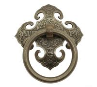 Poignée de porte en laiton antique authentique fabriquée pour les entrées traditionnelles et modernes offrant une durabilité durable et une esthétique vintage (bronze)