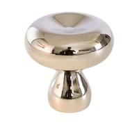 Poignée de porte en laiton for tiroir de garde-robe, style ancien, bouton de porte à trou unique, solide et épais, convient à une variété de scènes(Silver)