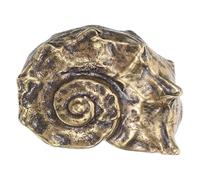 Poignée de Porte en Laiton Marron, Style Ammonite Vintage, Meuble | Bouton Ergonomique, Finition Bronze Doré, Décoration Rétro pour Tables de Chevet, Entrée Principale et Salle de Bain