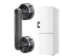 Poignée de porte en verre avec ventouse - Pas de perçage nécessaire, main courante stable pour portes coulissantes de salle de bain, armoires et réfrigérateurs | Double poignée à ventouse