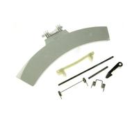 Poignée de porte en verre blanc pour sèche-linge ELECTROLUX - Réf 4055248019