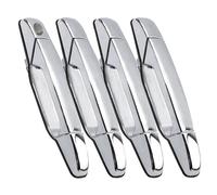 Poignée de porte extérieure avant arrière gauche et droite compatible avec Silverado Suburban Tahoe Avalanche Sierra Yukon Cadillac Escalade 2007-2013 - Chrome