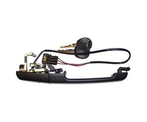 Poignée de porte extérieure avant droite complète avec clés pour VW Passat B3 avec fermeture centralisée et vitres électriques (-09/1993)