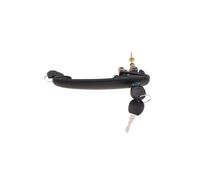 Poignée de porte extérieure avant gauche ou droite noire avec barillet Volkswagen Caddy 2 1995-2004 - 7M3837208BGRU