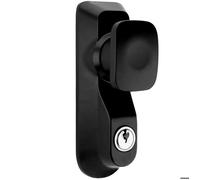 Poignée de porte exterieure Bricard Manoeuvre pour serrure ou barre antipanique réversible Noir