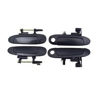 Poignée de porte extérieure lisse noire 6922052010 69210-52010 69240-52010 69230-52010 Compatible Compatible Pour Toyota Echo Yaris 1999-2005(A set(4 pcs))