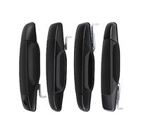 Poignée de porte extérieure noire - Compatible avec Chevrolet Silverado, Suburban, Tahoe, Avalanche, GMC Sierra, Yukon, Cadillac Escalade Pickup Truck SUV 2007-2013 - 4 pièces avant arrière côté