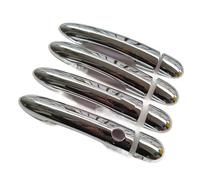 Poignée de porte extérieure Pour fibre pour Renault pour Clio 3 Iii Mk3 Accessoires de voiture 8 pour pièces Garniture poignée porte chromée Plastique ABS Imitation carbone(K-1)