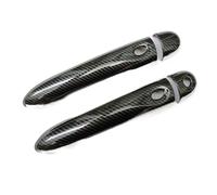 Poignée de Porte extérieure pour Renault pour Clio Iv 4 Lutecia 2014-2018 Accessoires de Voiture en Fibre Carbone pour Couvercle poignée Porte chromé(2)