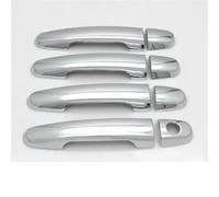 poignée de porte extérieure Pour Toyota Pour Urban Pour Cruiser XP110 Pour Scion XD Ist 2008-2016 Poignées De Porte Chromées Noir Brillant Accessoires Style(Silver 0 Button)