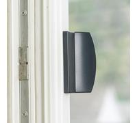 Poignée de porte, gris RAL 7016, plastique ASA, pour porte de terrasse, porte de balcon, porte coulissante, jusqu'à 70 mm de distance entre les trous, 25 mm de hauteur