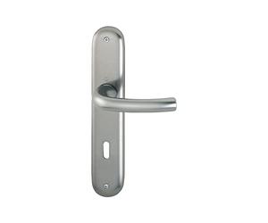 Poignée de porte HOPPE Tokyo serrure à gorges à enlèvement sur plaque longue, 2947388