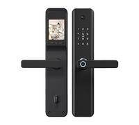 Poignée de porte intelligente, Affichage du moniteur de caméra intelligente de verrouillage de porte d'empreinte digitale avec 5 méthode de déverrouillage sans clé IC Carte NFC Accueil Securi M1 Plus(