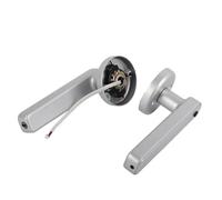 Poignée de Porte Intelligente, Serrure de Porte D' Digitales à une Rangée, Mot de Passe électronique, Porte de Chambre, Serrure Intelligente D'identification D'(Argent)