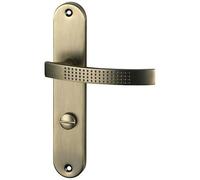 Poignée de porte intérieur - Audace - sur plaque - entraxe 195 mm - condamn
