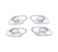 poignée de porte intérieure avant Pour BMW 5 Series E39 1996-2003 ABS Chrome Inner Door Handle Bowl Decor Cover Stickers Auto Interior Accessories(Argent)