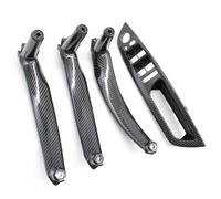 Poignée de Porte Intérieure Compatible Avec BMW Pour X5 E70 2007 2008 2009 2010 2011 2012 2013 Panneau Commutateur Porte Fenêtre Accoudoir Poignée Traction Garniture Couverture(Carbon,RHD)