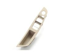 Poignée de Porte intérieure de Voiture Poignée Intérieure De Porte Avant Gauche pour BMW Série 5 F10 F11 F18 Panneau De Porte Intérieur Siège Conducteur Interrupteur Cadre De Rangement(LHD Oyster)