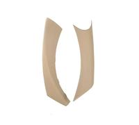 Poignée de porte intérieure gauche/droite, accoudoir, garniture en fibre de carbone, compatible avec BMW Série 3 E90 E91 325 330 318 2004-2012(Beige Right)